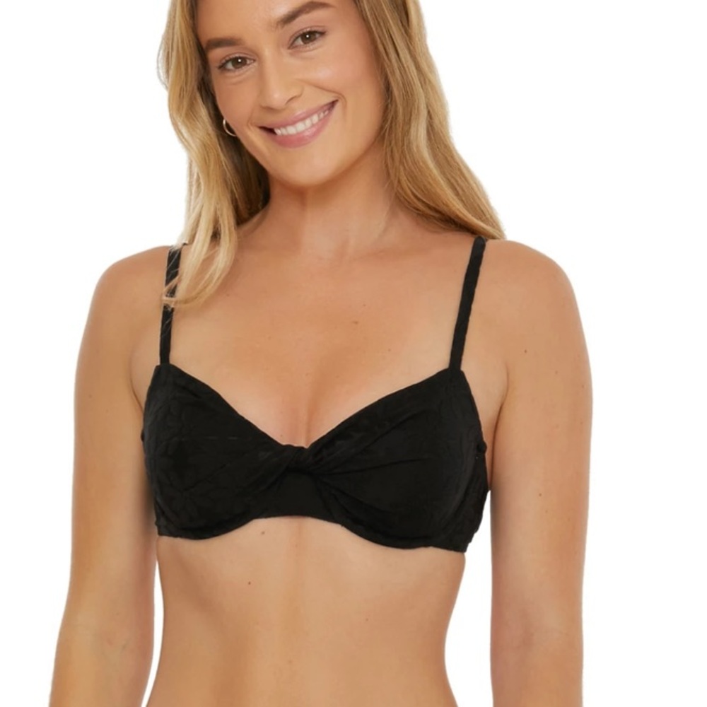 TRINA TURK Joplin Twist Underwire Bikini Top Sz 4
